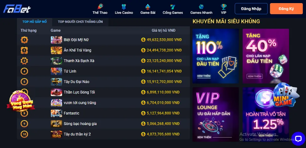 Người chơi nhận tiền thưởng và khuyến mãi độc quyền từ 22bet app
